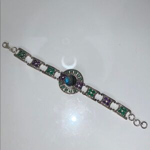 NWT Genuine Sterling Silver Multi Gemstone Bracelet By Designer Nicky Butler